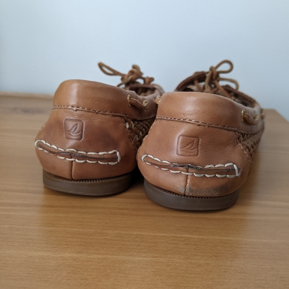 Sperry Women's Audrey Cane Woven Slip-On Boat Shoe - Picture 4 of 6